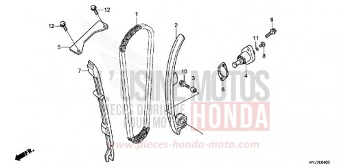 CHAINE A CAMES/TENDEUR CBR250RAB de 2011